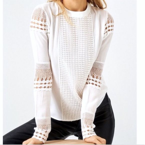 Gorgeous White Lace Crochet Blouse Small-XXL - Picture 3 of 8